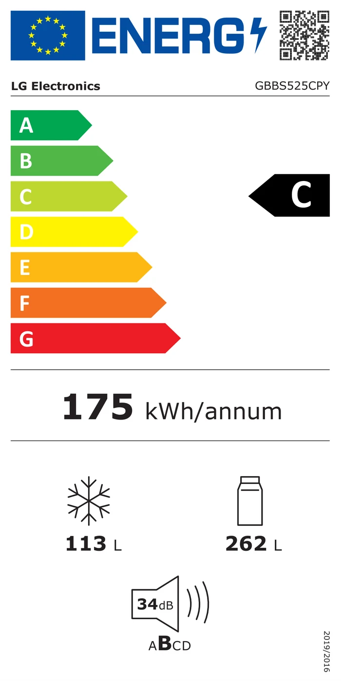 EU-Energielabel – Energieeffizienzklasse C