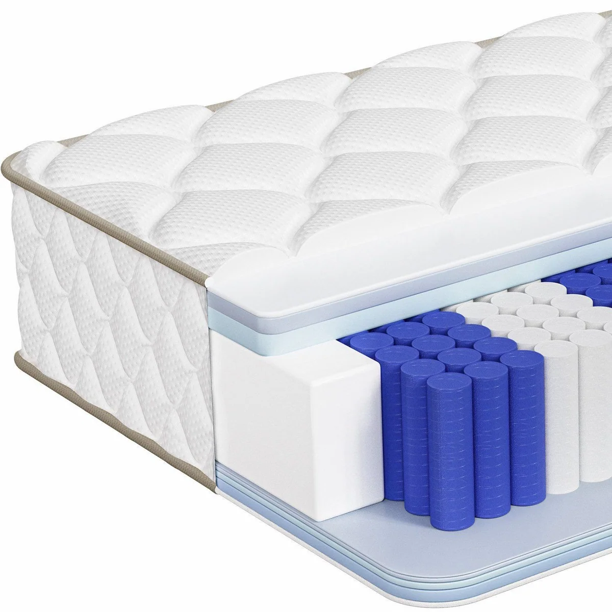 Adormii Taschenfederkernmatratze 90x200 cm, 7-Zonen für optimalen Schlafkomfort
