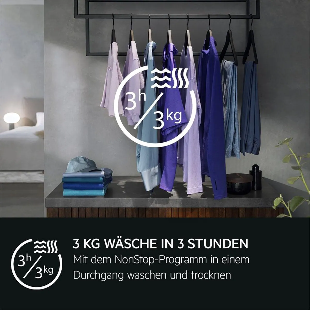 AEG Waschtrockner 9000 SensiDry L9WEF80690, 9 kg Waschen, 6 kg Trocknen, 1600 U/min 3