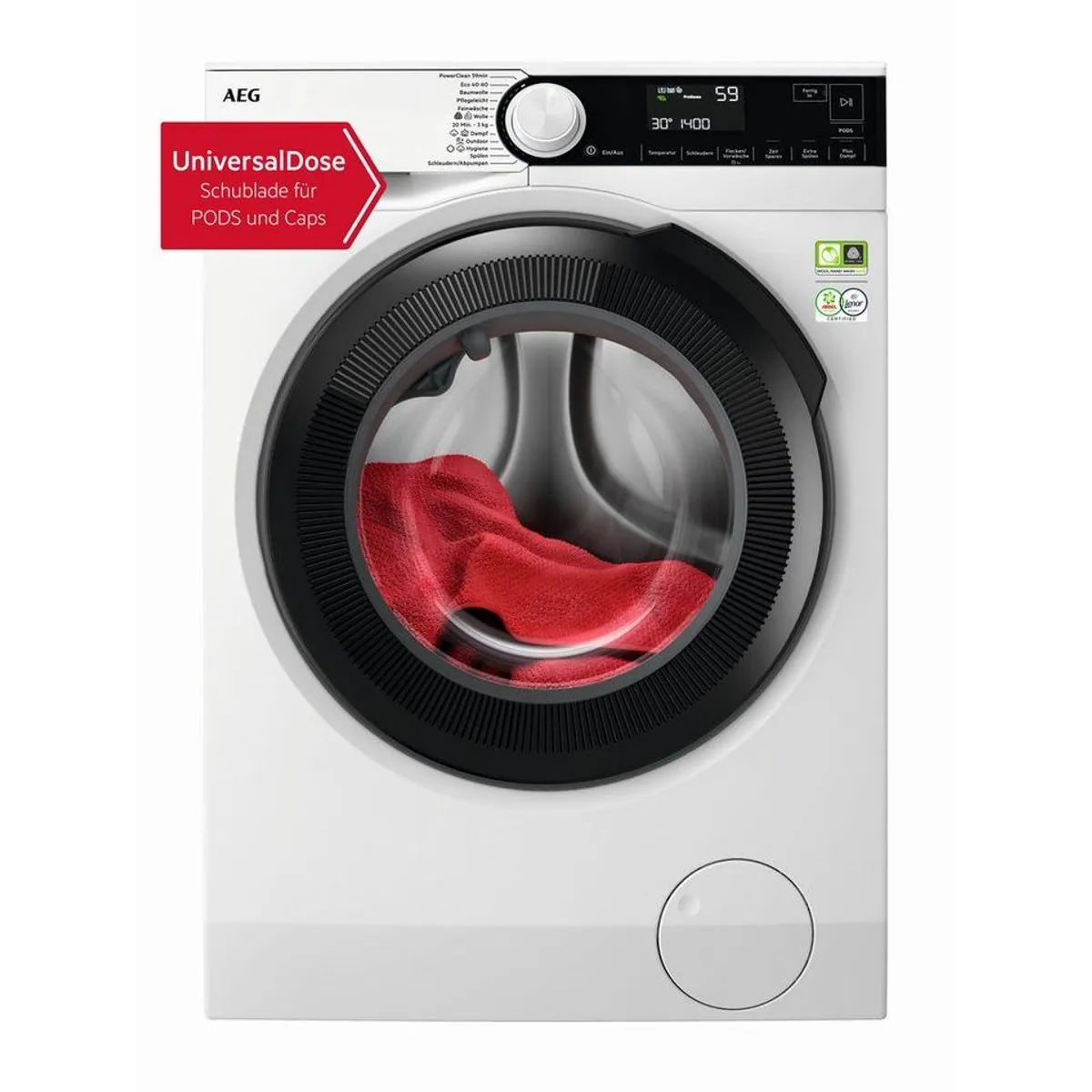 AEG Waschmaschine LR8E70480, 8 kg, 1400 U/min, PowerCare Technologie