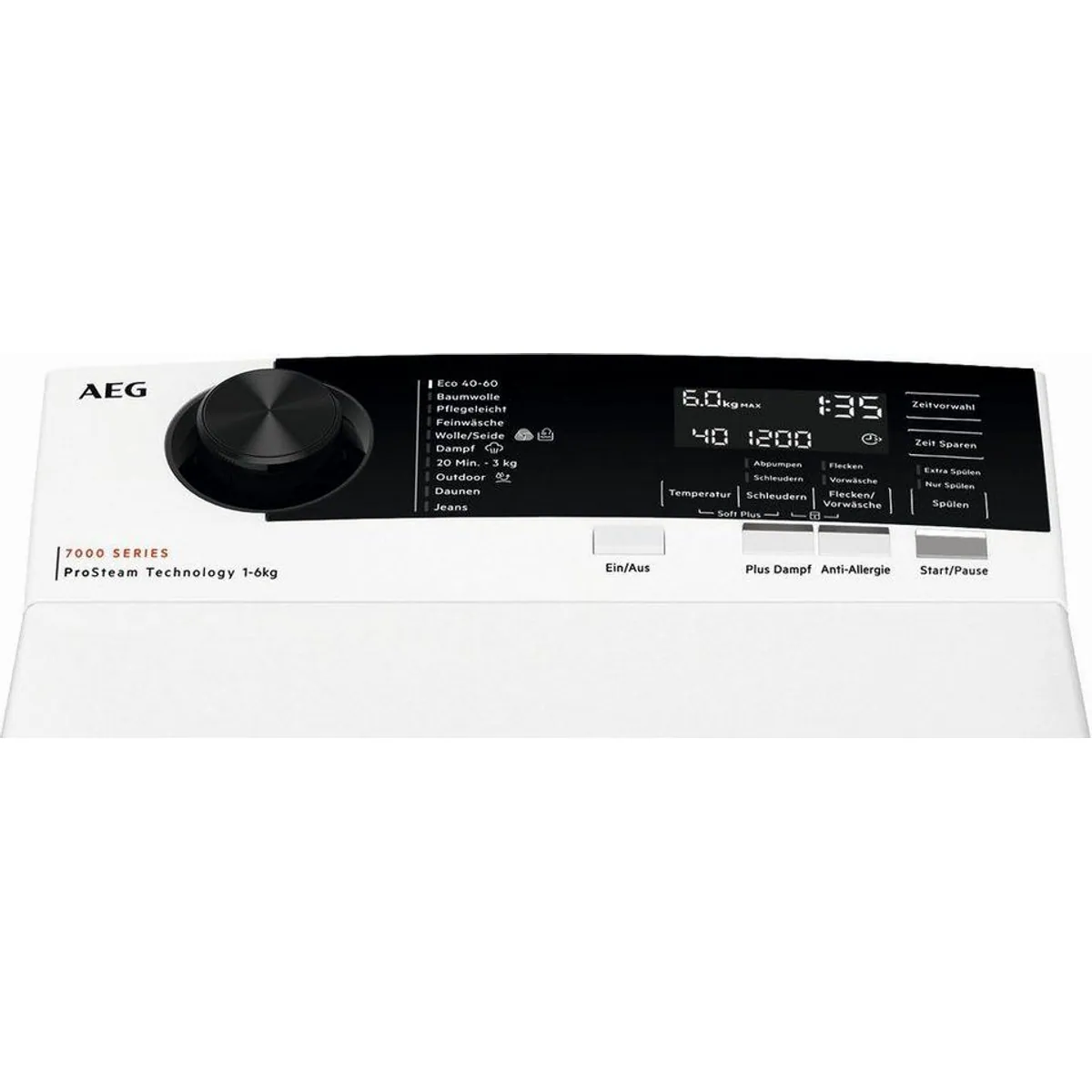 AEG LTR7A70260 Toplader-Waschmaschine, 6 kg, 1200 U/min, ProSteam-Dampffunktion 2