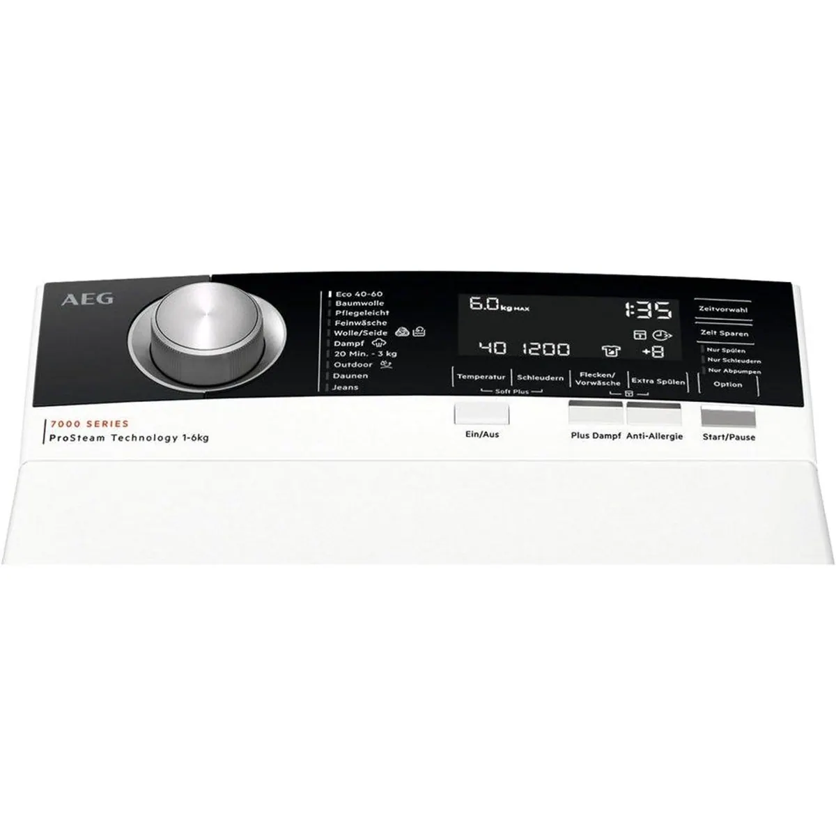 AEG LTR7A56STL Toplader-Waschmaschine, 6 kg, 1500 U/min, ProSteam-Dampffunktion 2