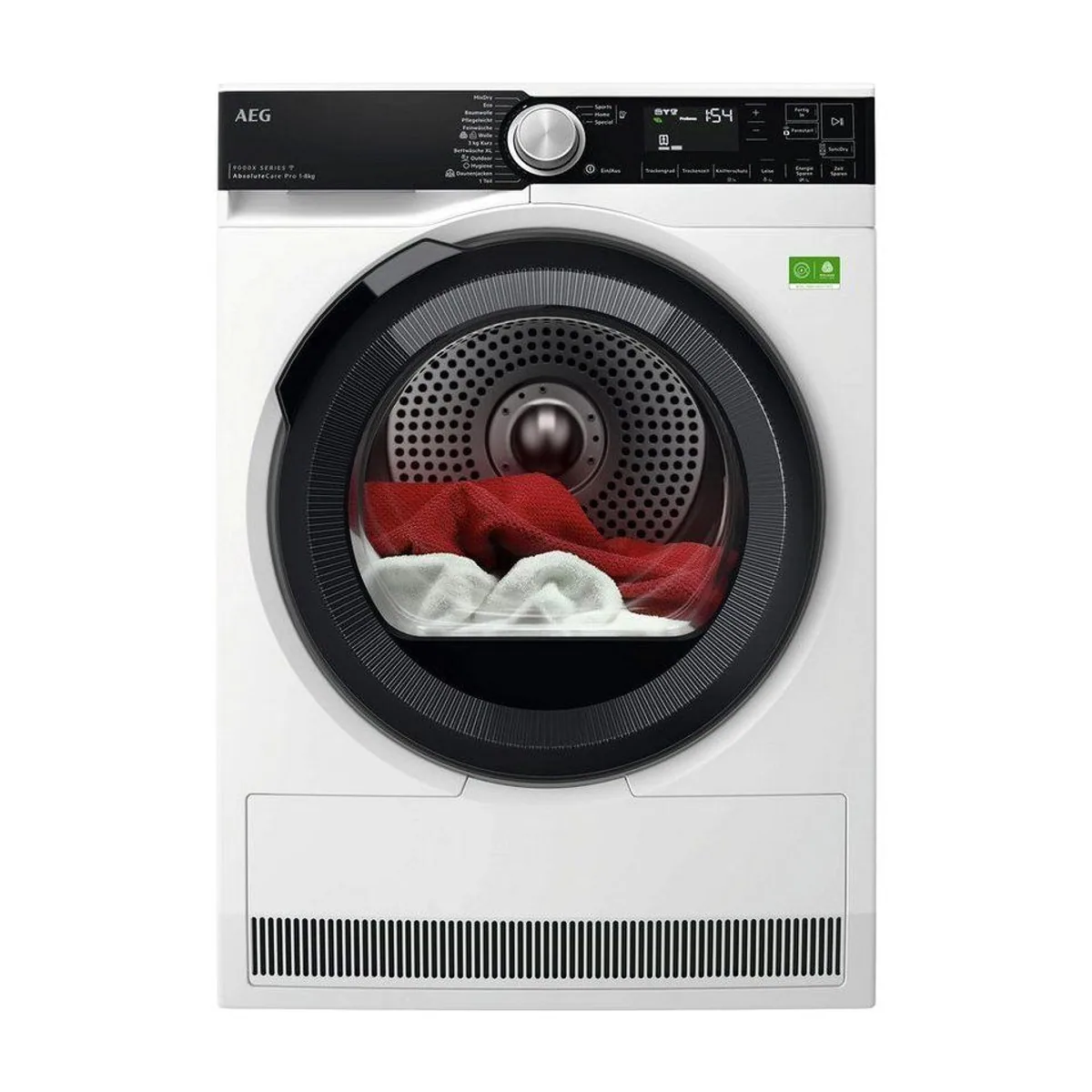 AEG Wärmepumpentrockner TR9XW80880, Dreifach A-Klasse, leise, energieeffizient und schonend
