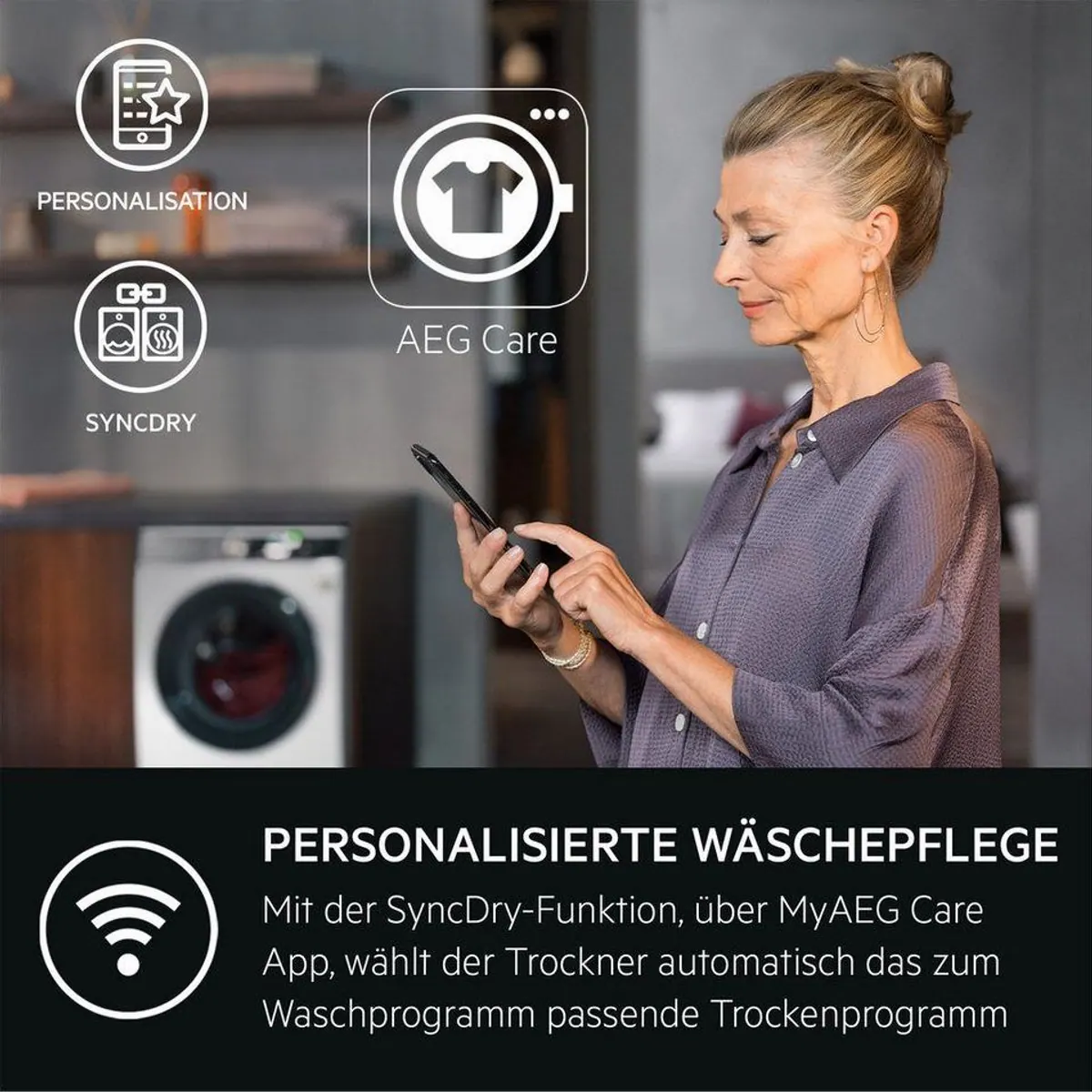 AEG Wärmepumpentrockner TR9XW80880, Dreifach A-Klasse, leise, energieeffizient und schonend 4