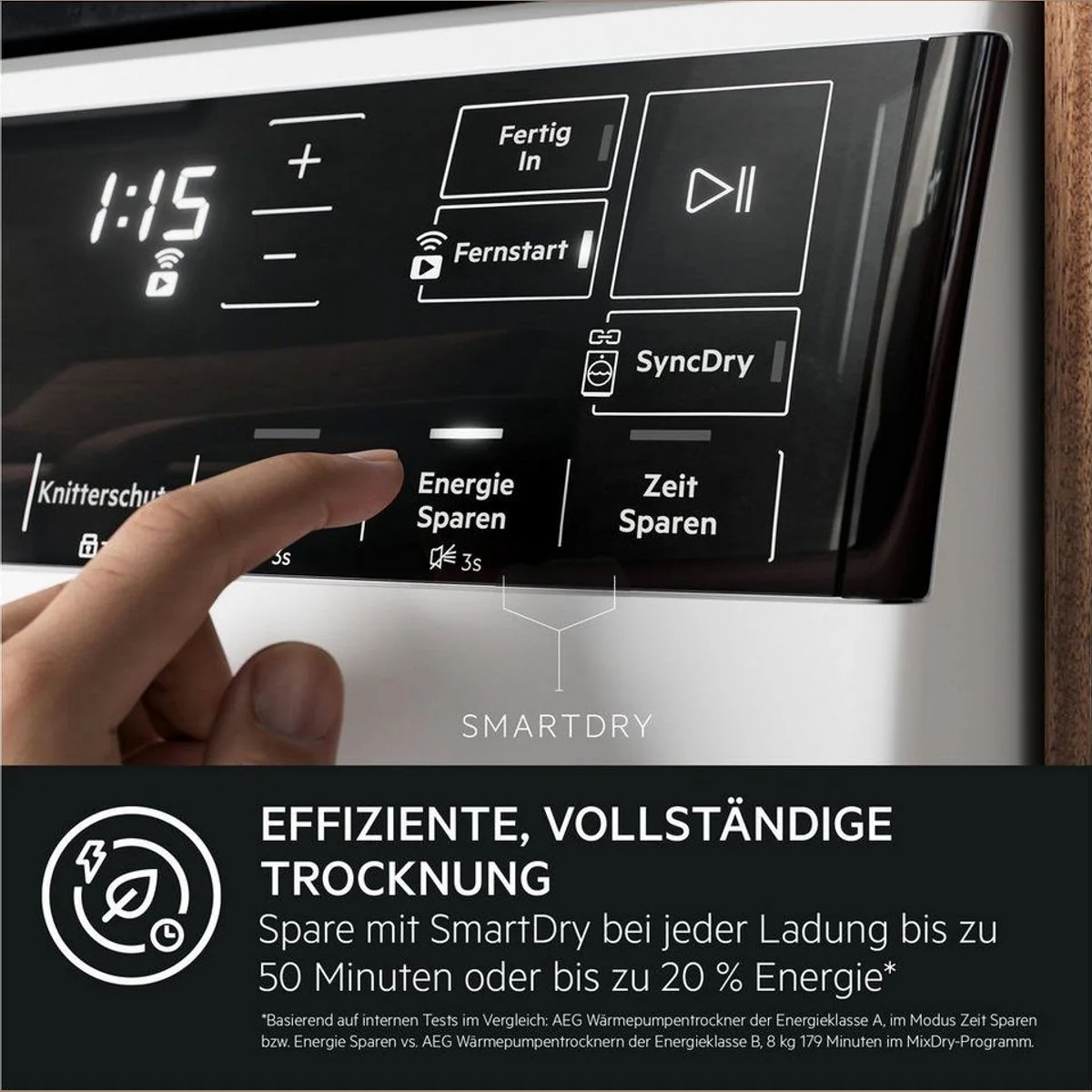 AEG Wärmepumpentrockner TR9XW80880, Dreifach A-Klasse, leise, energieeffizient und schonend 5