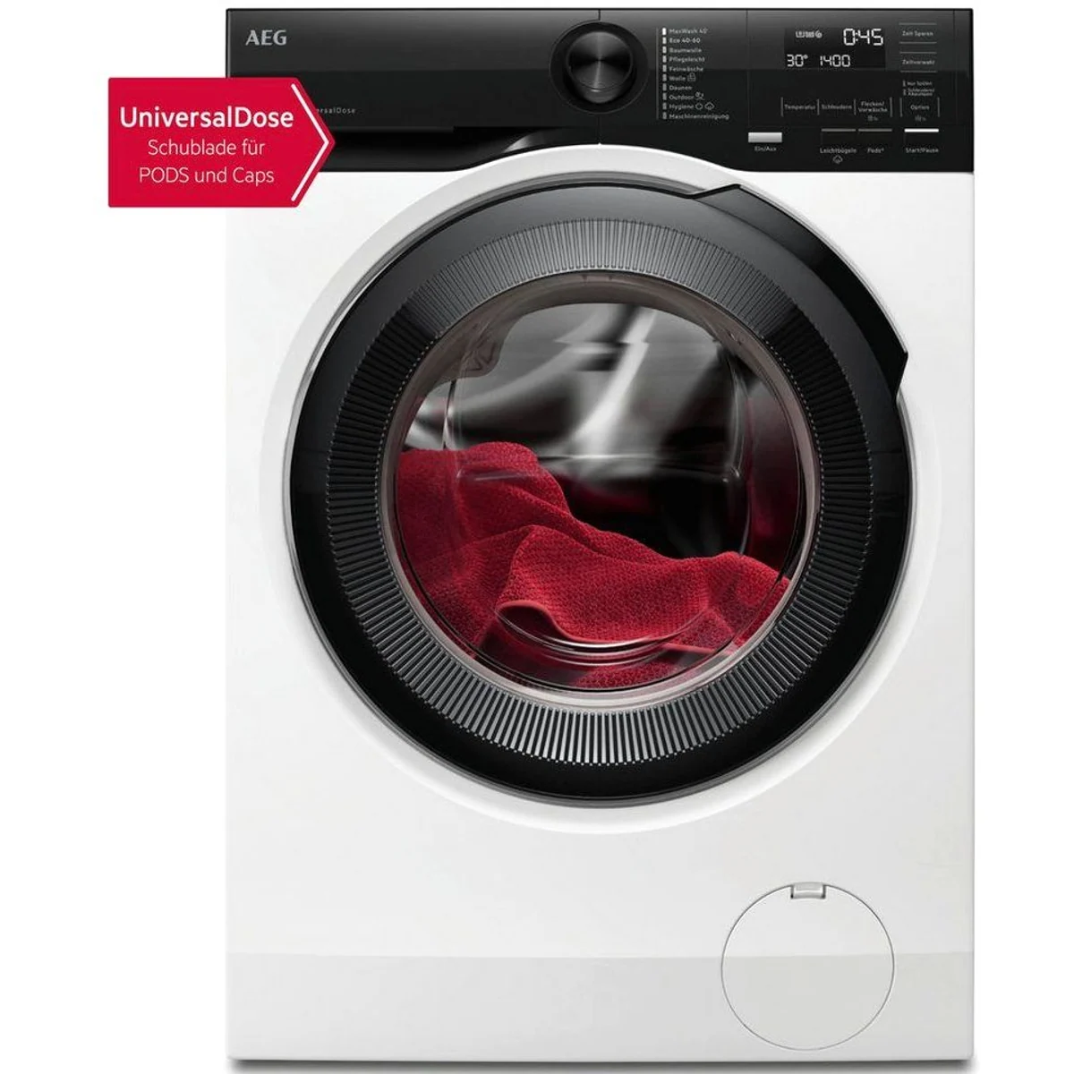 AEG Waschmaschine LR6EE49FL, 9 kg, 1400 U/min, schnelle Waschgänge – KI WashAssist, Nachlegefunktion