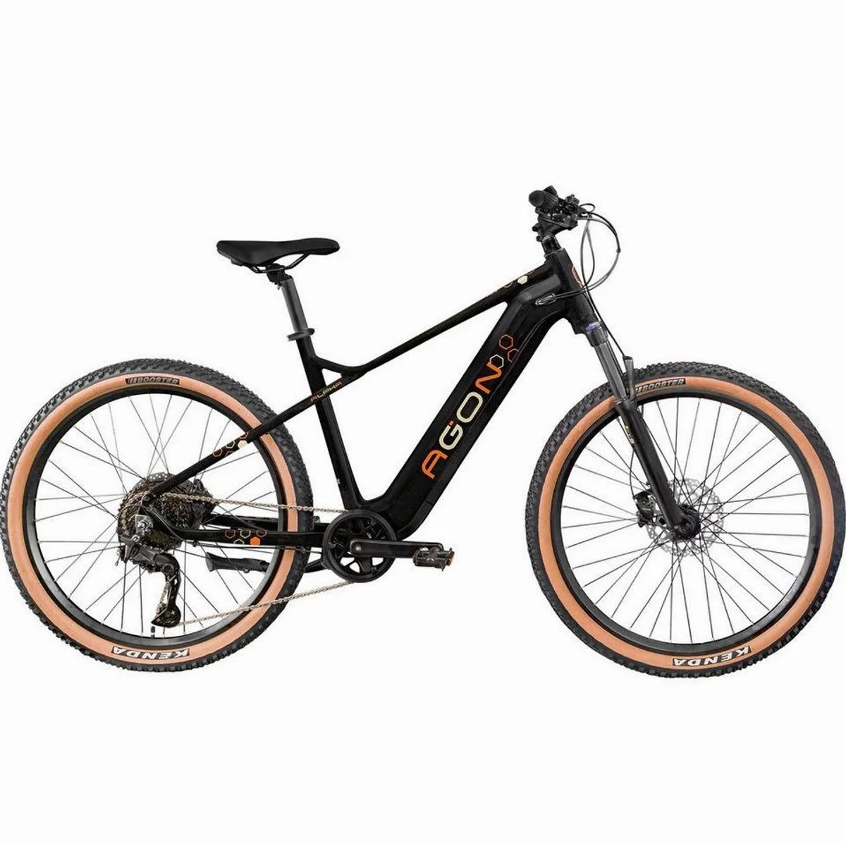 AGON E-Bike Mountainbike Alpha, 10 Gang Shimano Deore, 540 Wh Akku, Front-Federgabel