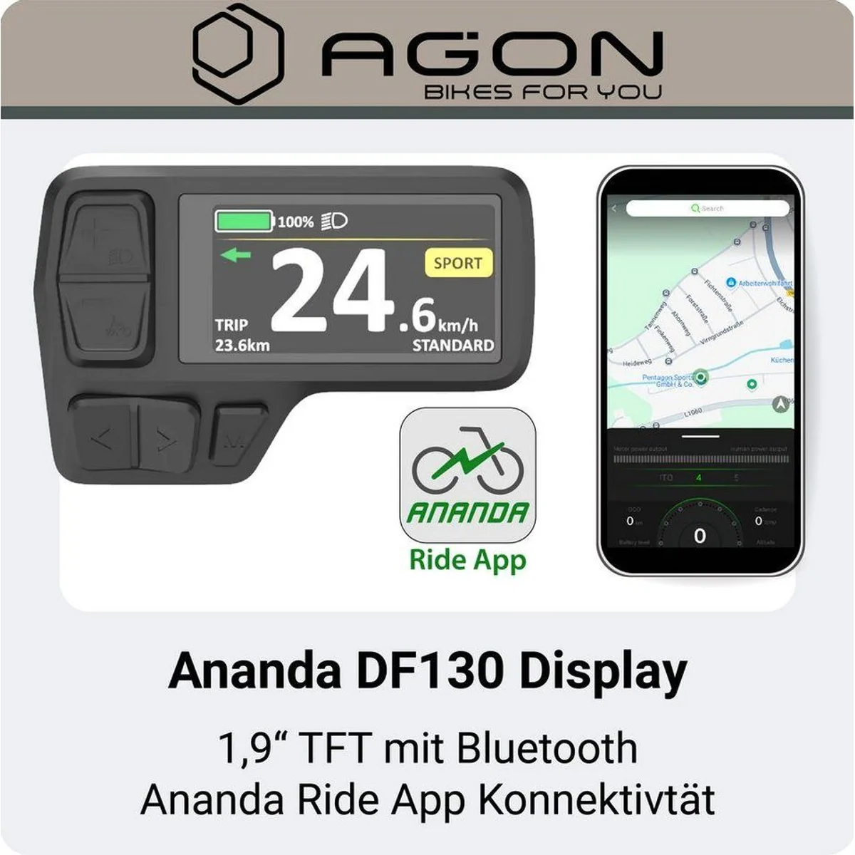 Agon Alpha E-Mountainbike, 10 Gang Shimano Deore, 540 Wh Akku, stabiler Aluminiumrahmen 4