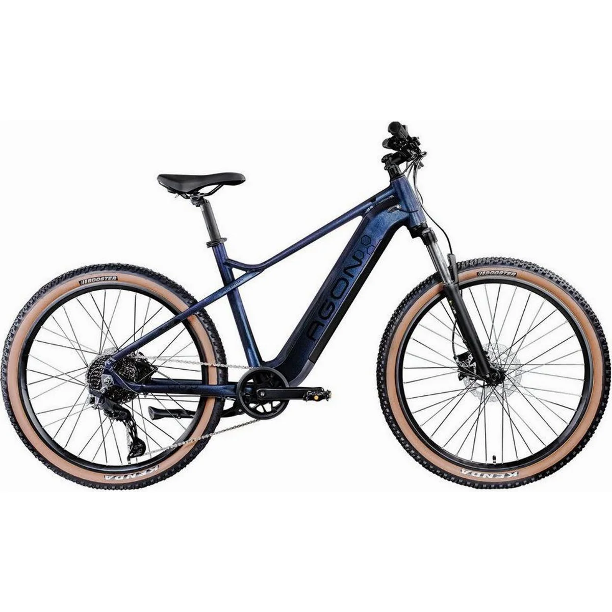 Agon E-Bike Mountainbike Alpha, leistungsstarker Antrieb, 10 Gang Shimano Deore — max. Reichweite 135 km