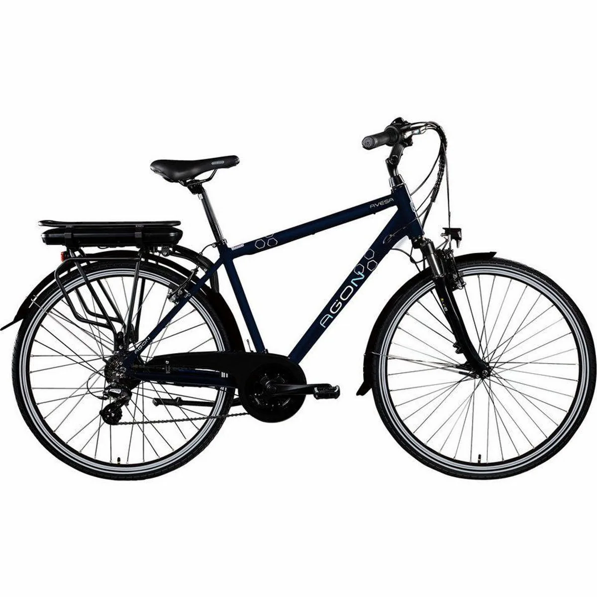 Agon Avesa E-Bike Trekkingrad, 21 Gang, 374 Wh, Heckmotor, Komfortabel & funktional