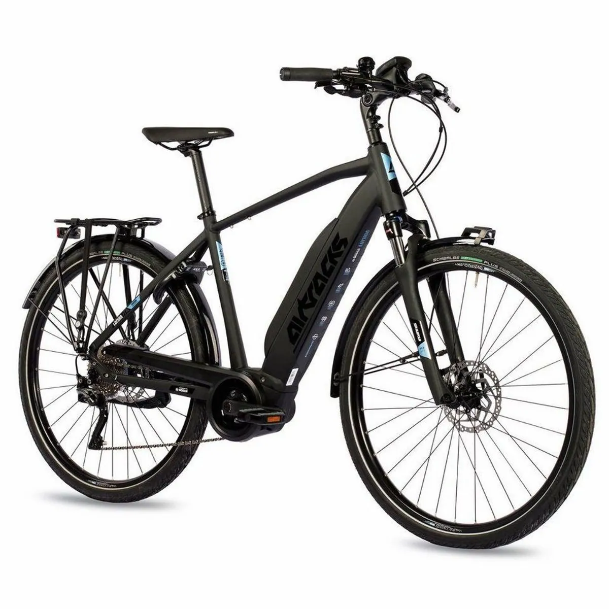 Airtracks E-Bike LUMINA, 28 Zoll Herren Trekkingrad mit Bosch Antrieb — 10-Gang Schaltung, komfortable Federgabel, starke Bremsen 2