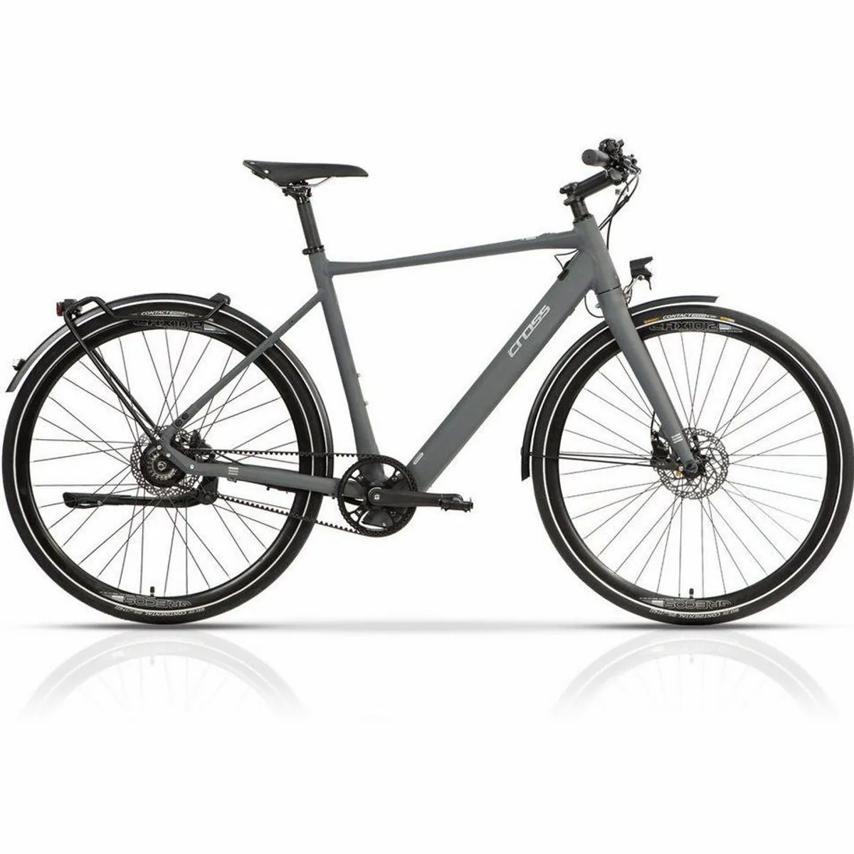Airtracks STREET E-Bike Trekkingrad 28 Zoll, BAFANG Heckmotor, Gates Riemenantrieb — Urbanes Design, Hohe Effizienz, Wartungsarm