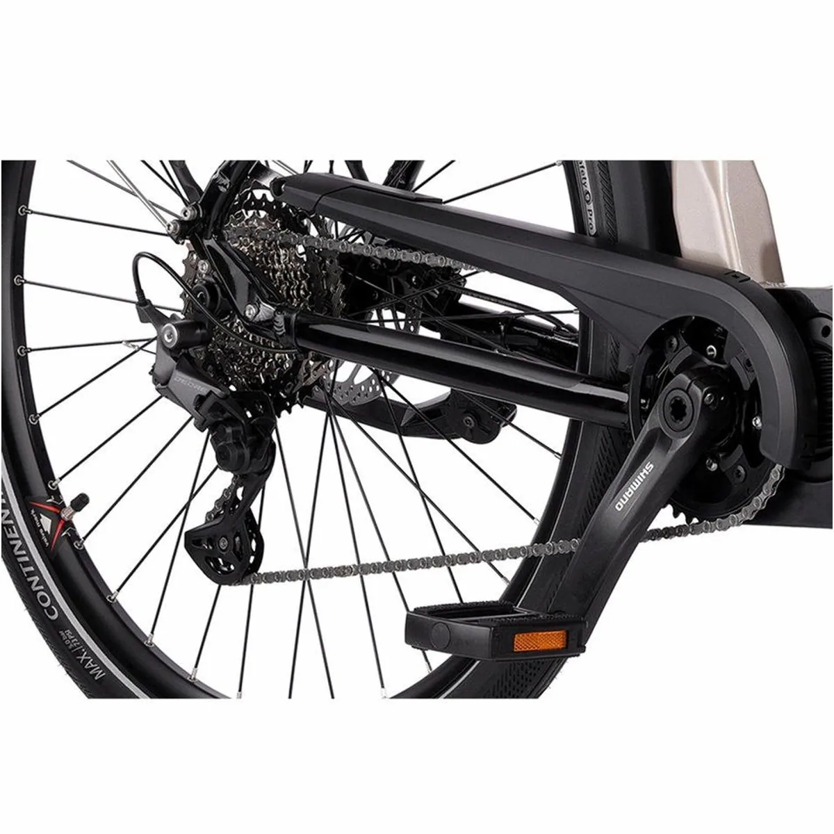 Airtracks e-TOURING 12.8 E-Bike, leistungsstarker Mittelmotor, 10-Gang Shimano Schaltung 4