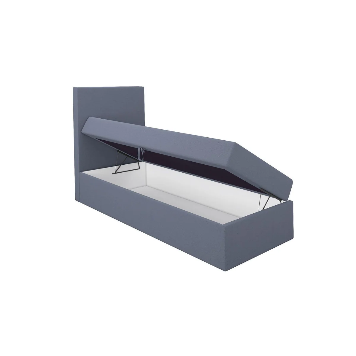 A&J MöbelLand Boxspringbett NASI, elegantes Design, Topper inklusive, Bettkasten 4