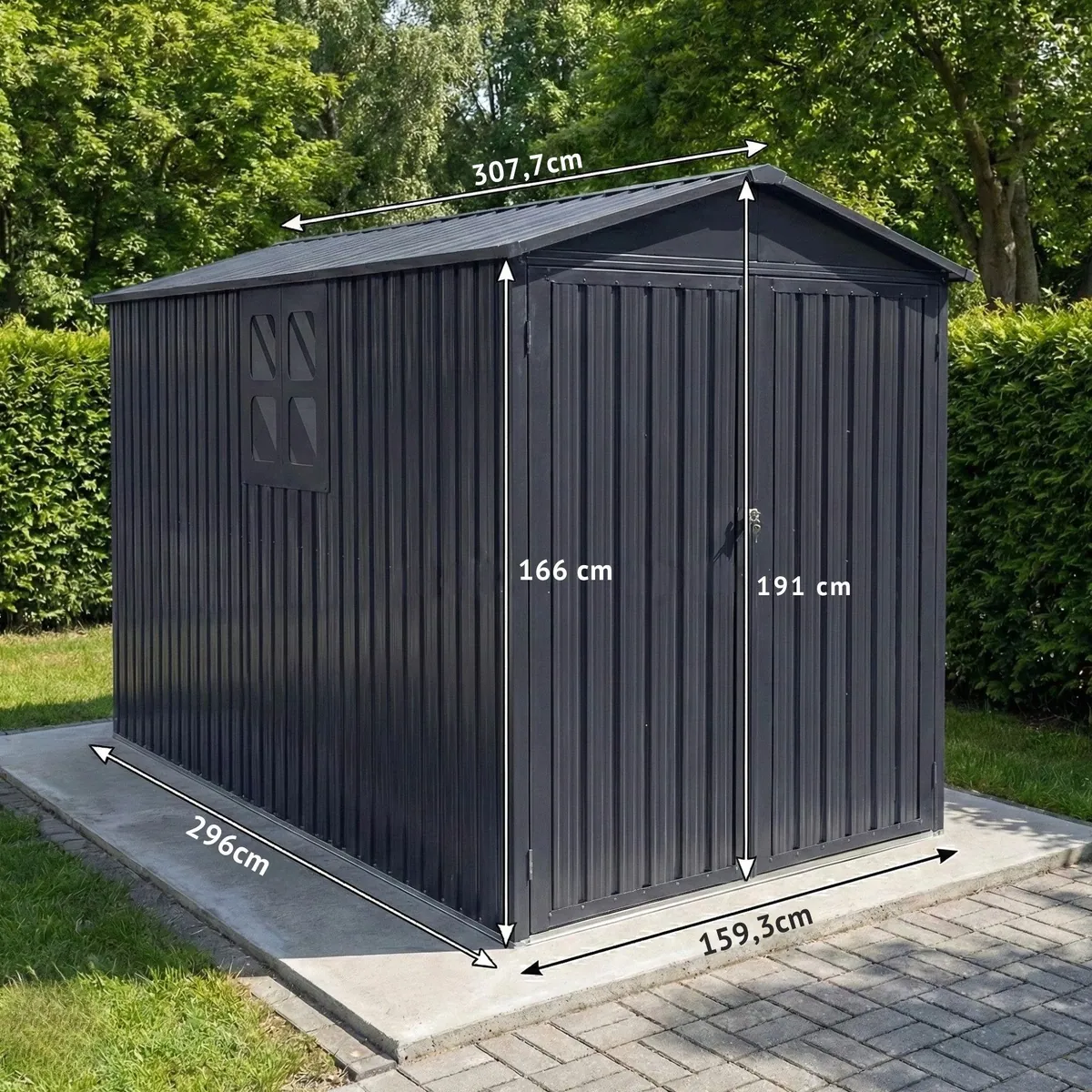 Albatros International Motorradgarage, wetterfest, stabil und abschließbar — ideal für Ihr Motorrad 4