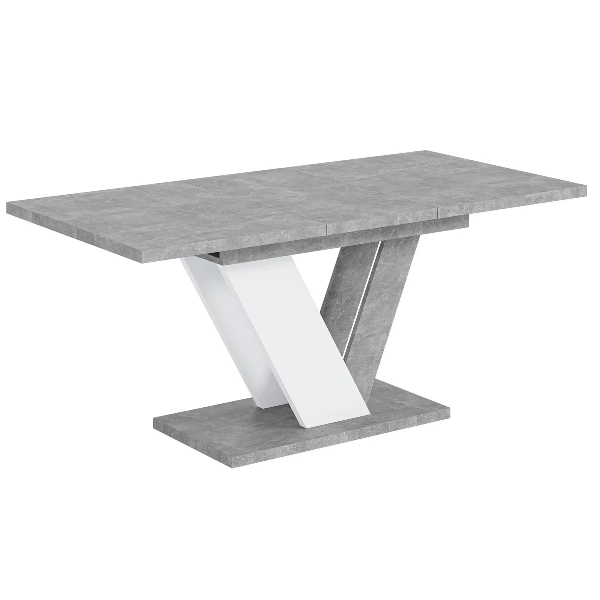 ALTDECOR Esstisch CLASI, ausziehbar, robustes Design, leicht zu reinigen — 120-160 x 80 x 75 cm