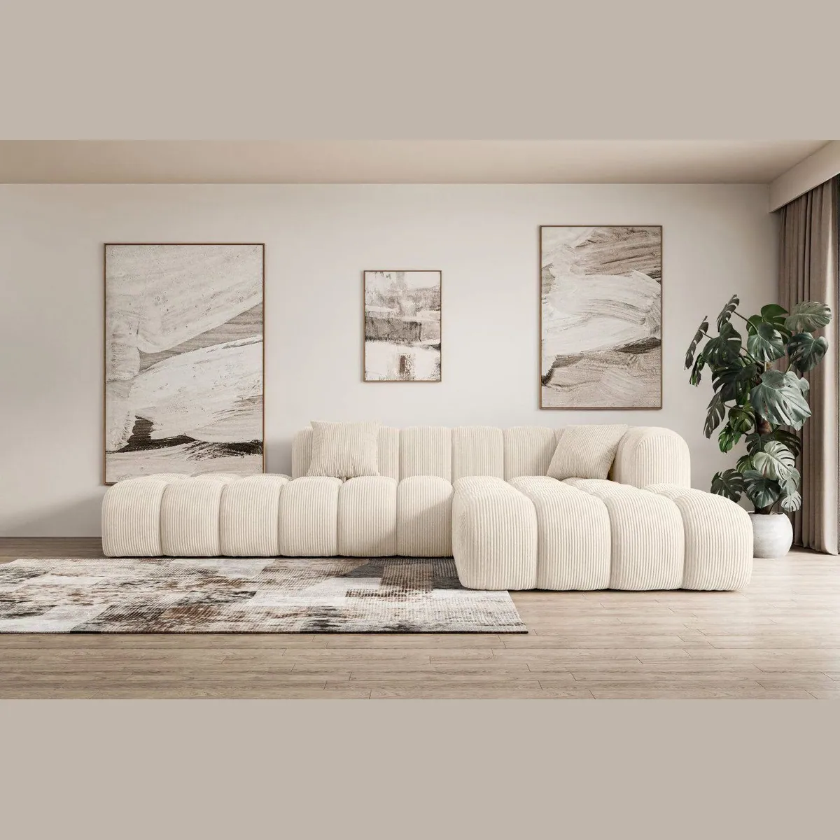 ALTDECOR Ecksofa OLEA-L2, vielseitige L-Form, hoher Sitzkomfort, elegantes Design