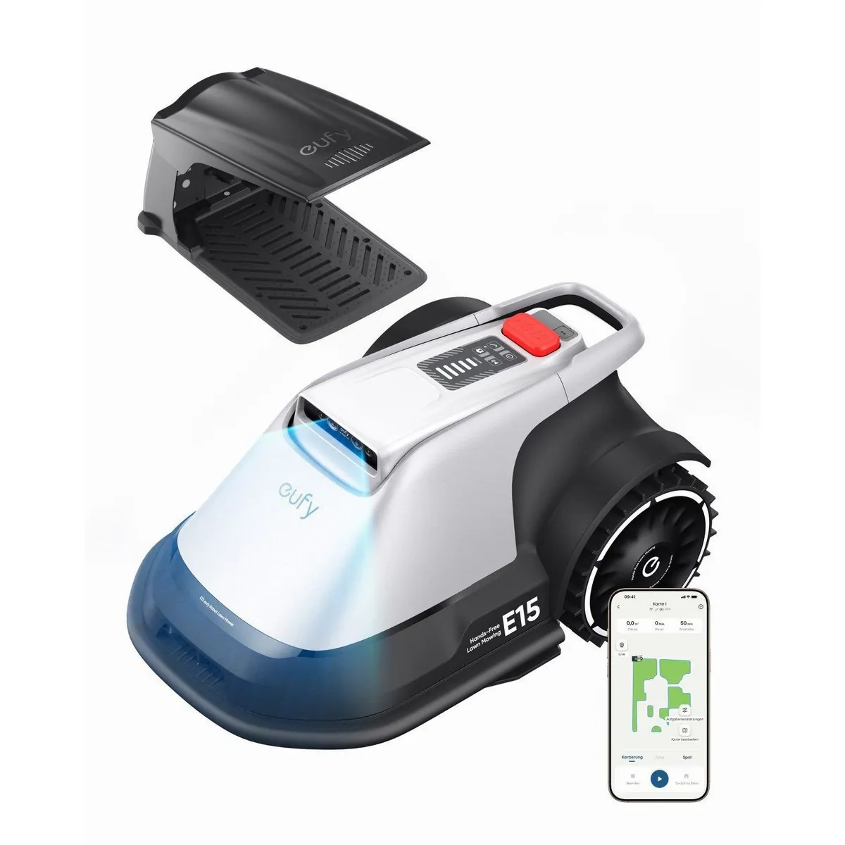 Anker eufy Rasenmähroboter E15, App-Steuerung, bis 800 m² Rasenfläche, Diebstahlschutz