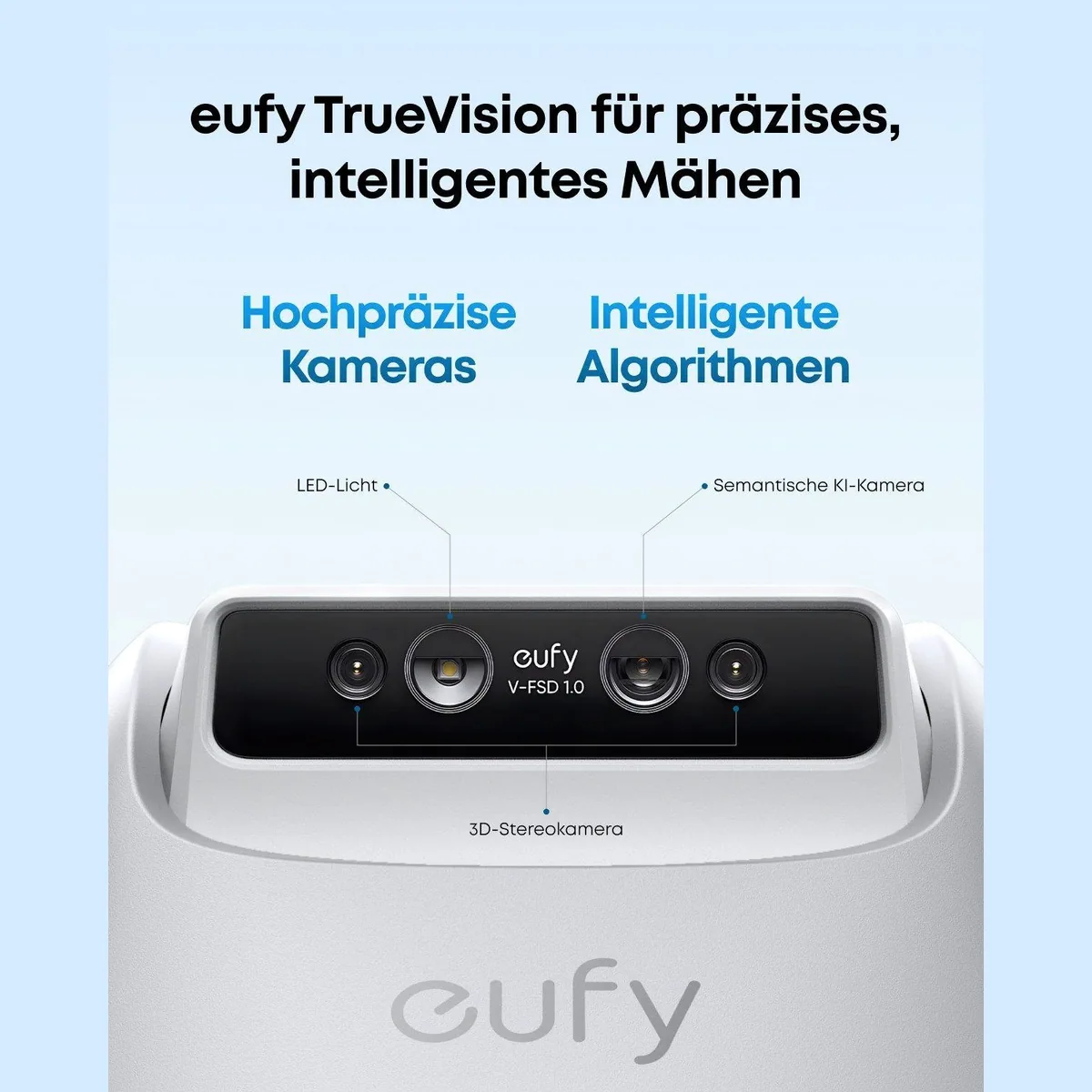 Anker eufy Rasenmähroboter E15, App-Steuerung, bis 800 m² Rasenfläche, Diebstahlschutz 2