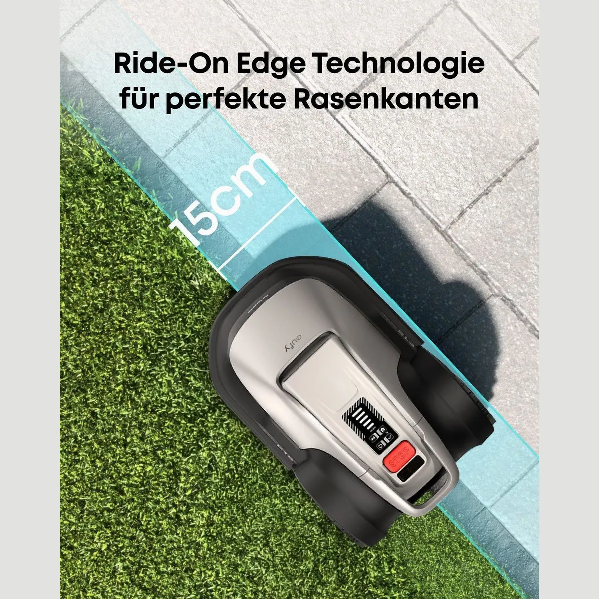 Anker eufy Rasenmähroboter E15, App-Steuerung, bis 800 m² Rasenfläche, Diebstahlschutz 4