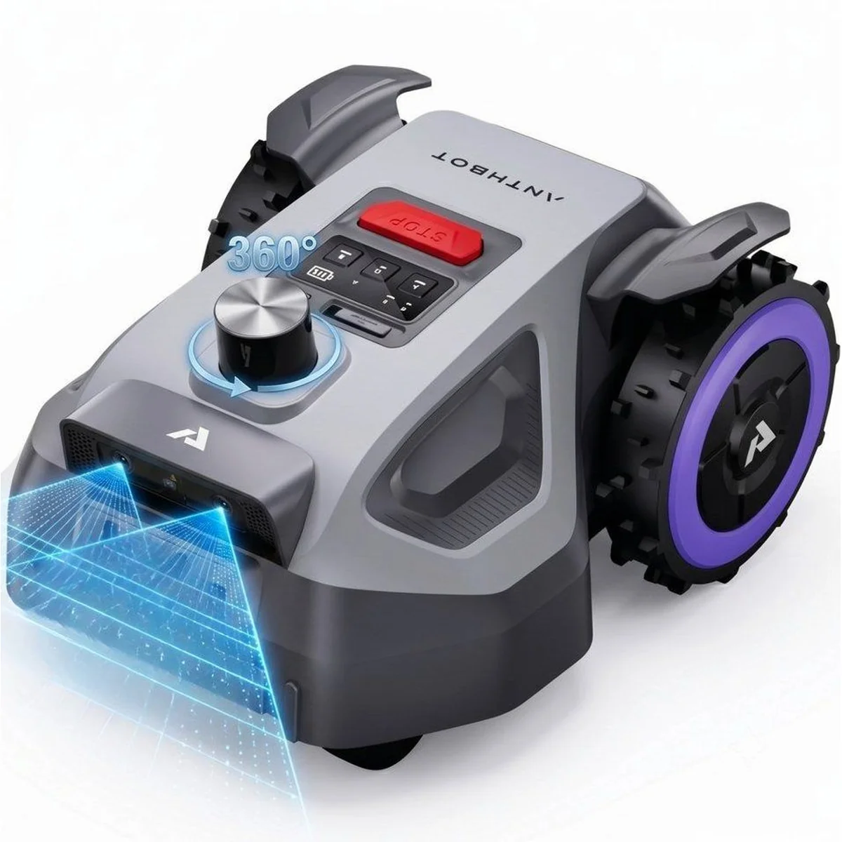 ANTHBOT M5 LiDAR Mähroboter, 360° LiDAR, App-gesteuerte Schnitthöhe, bis 600 m²