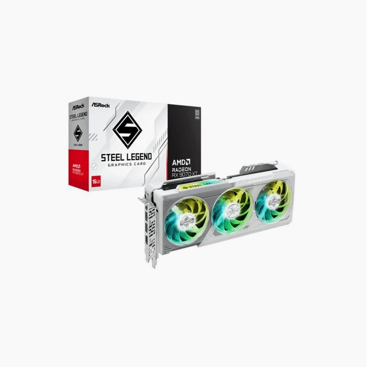 Asrock Radeon RX 9070 XT Grafikkarte, hohe Leistung, beeindruckende Grafik, effiziente Kühlung
