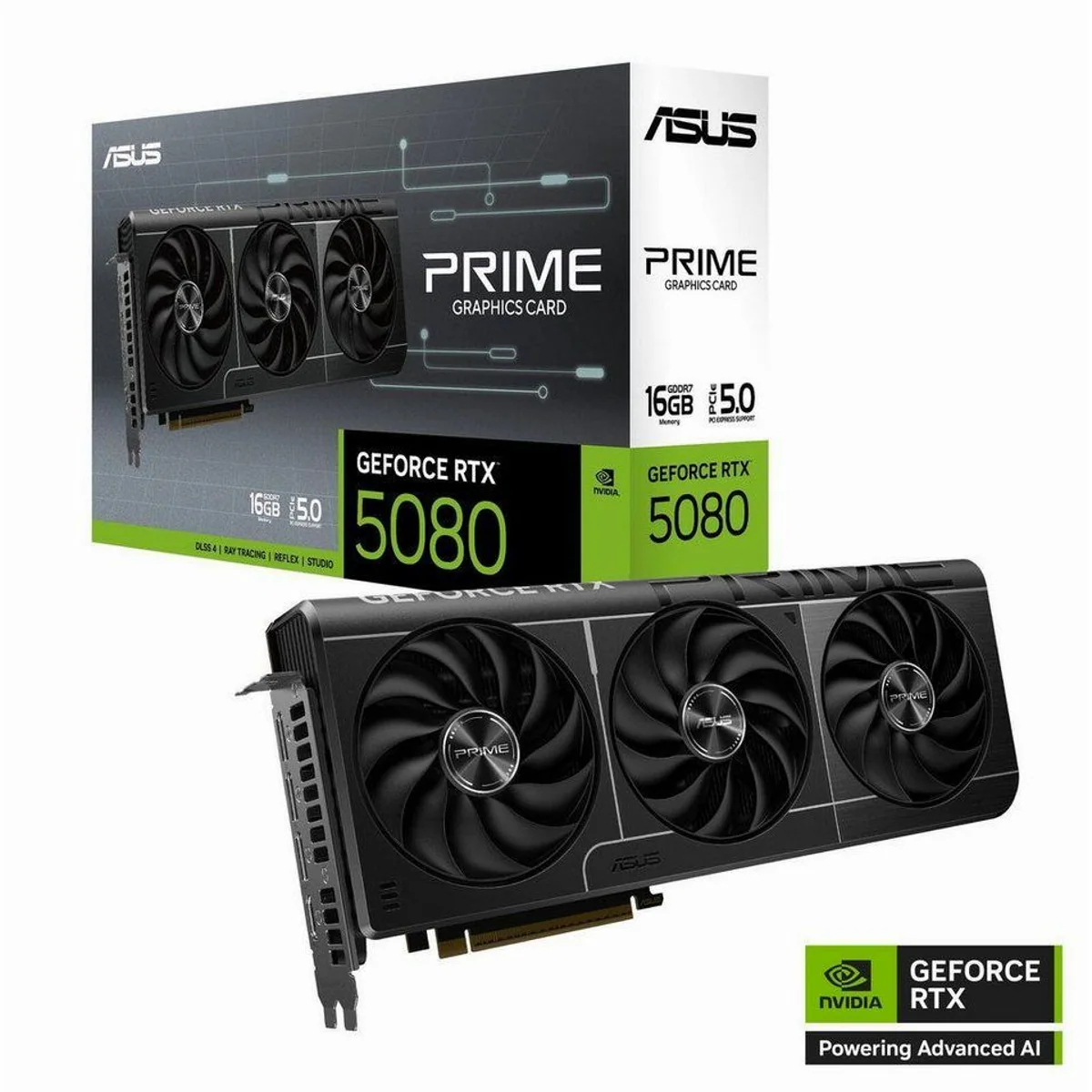 Asus GeForce RTX 5080 16GB GDDR7, kompakte Bauweise, innovative Kühllösung