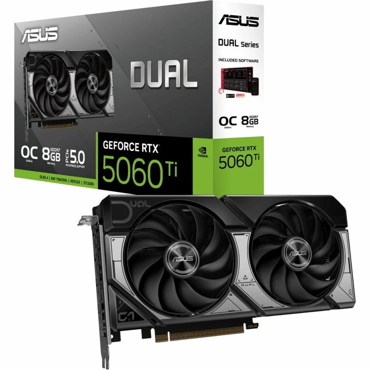 Asus GeForce RTX 5060 Ti DUAL OC 8GB, hohe Leistung, DLSS 5, 3x DisplayPort