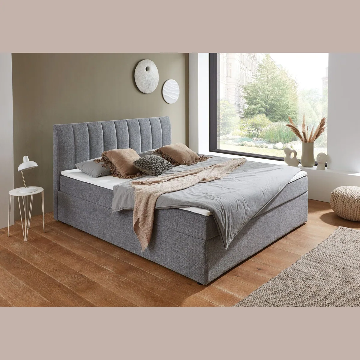 ATLANTIC home collection Boxbett Alva, bequem und kombinierbar — wahlweise mit Matratze und Topper