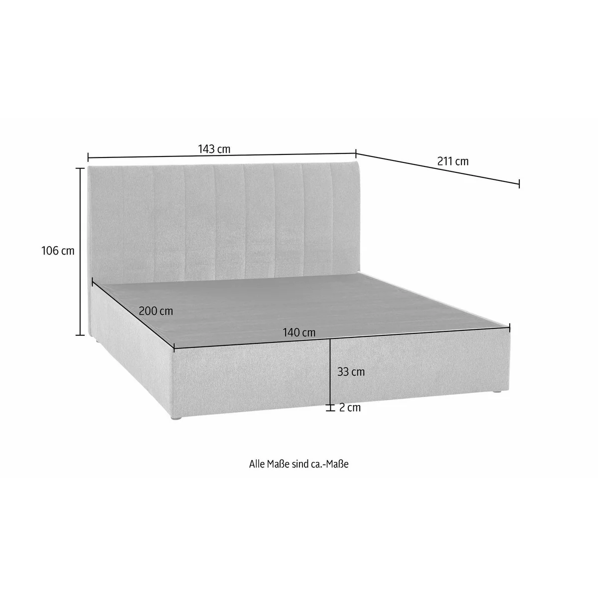 ATLANTIC home collection Boxbett Alva, bequem und kombinierbar — wahlweise mit Matratze und Topper 5