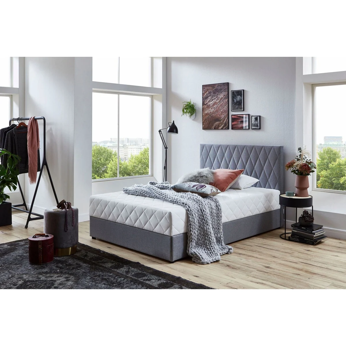 ATLANTIC home collection Boxbett Benita, inkl. Bettkasten, Taschen-Federkernmatratze