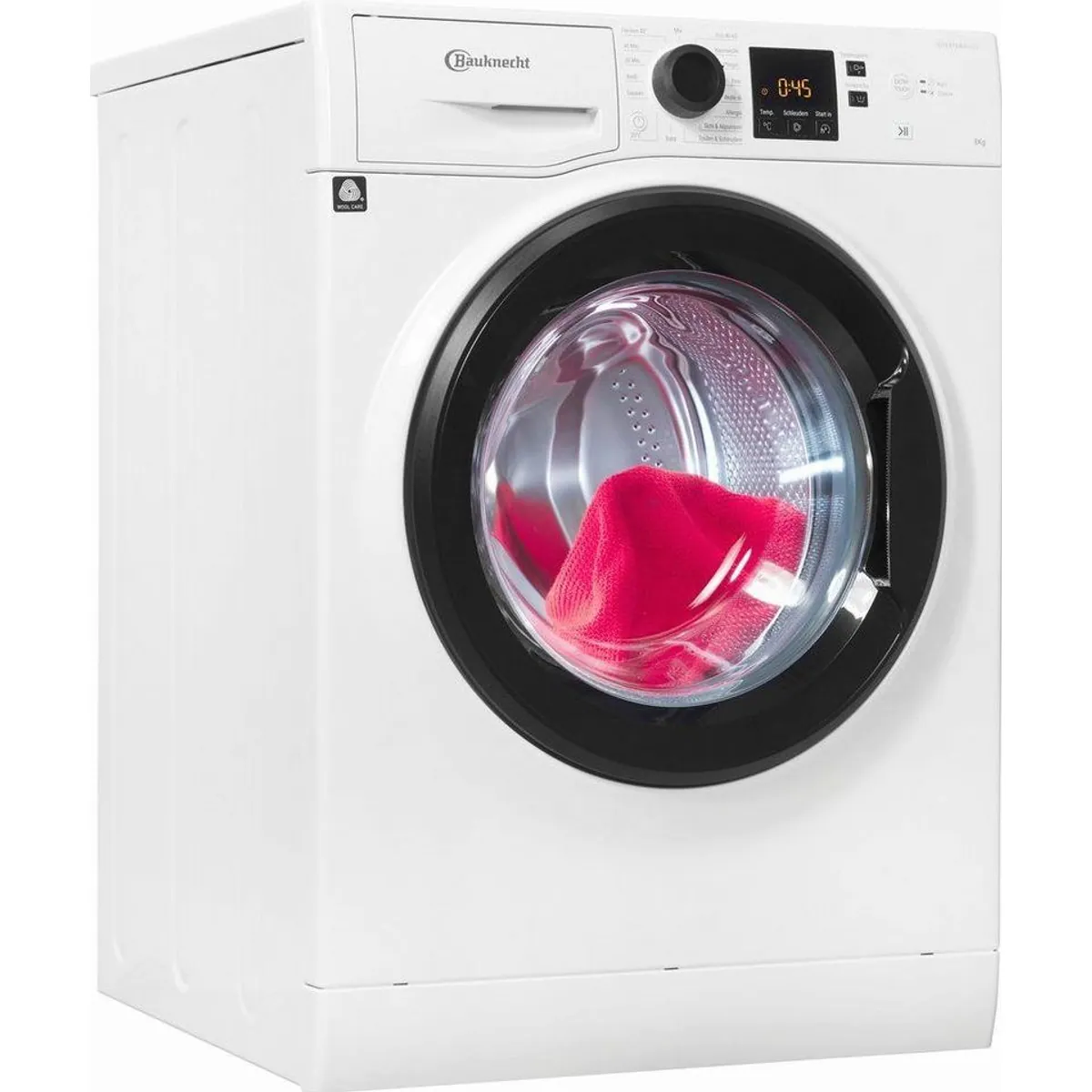BAUKNECHT Super Eco 845 A Waschmaschine, 8 kg, 1400 U/min, Kurzprogramm 45 Minuten