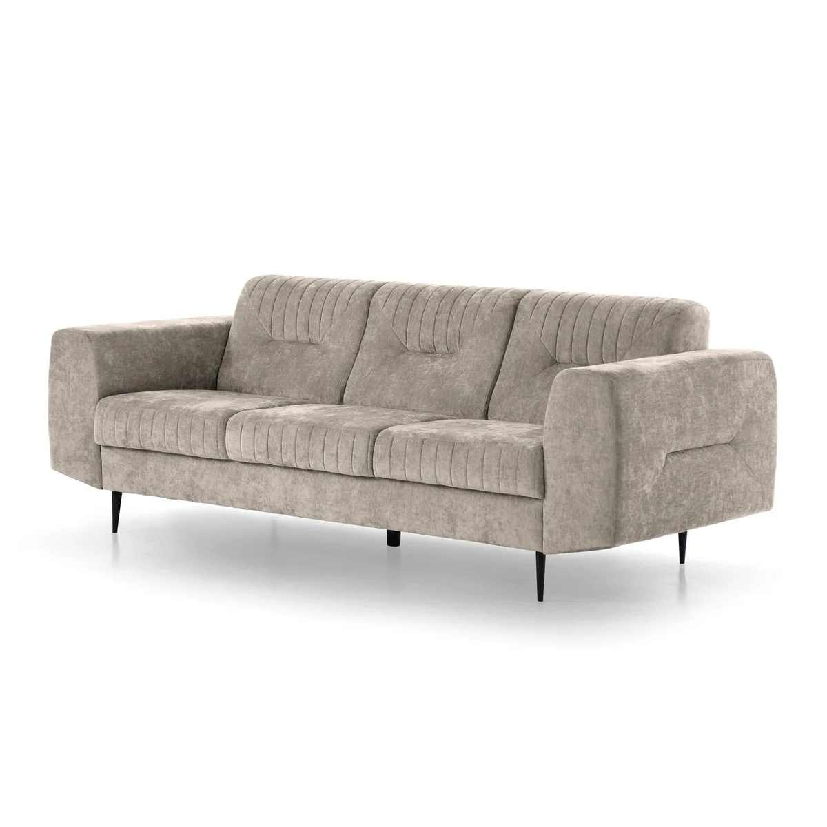 Beautysofa VENEZIA Polstergarnitur, modernes Design, hohe Metallbeine, vielseitig einsetzbar 4
