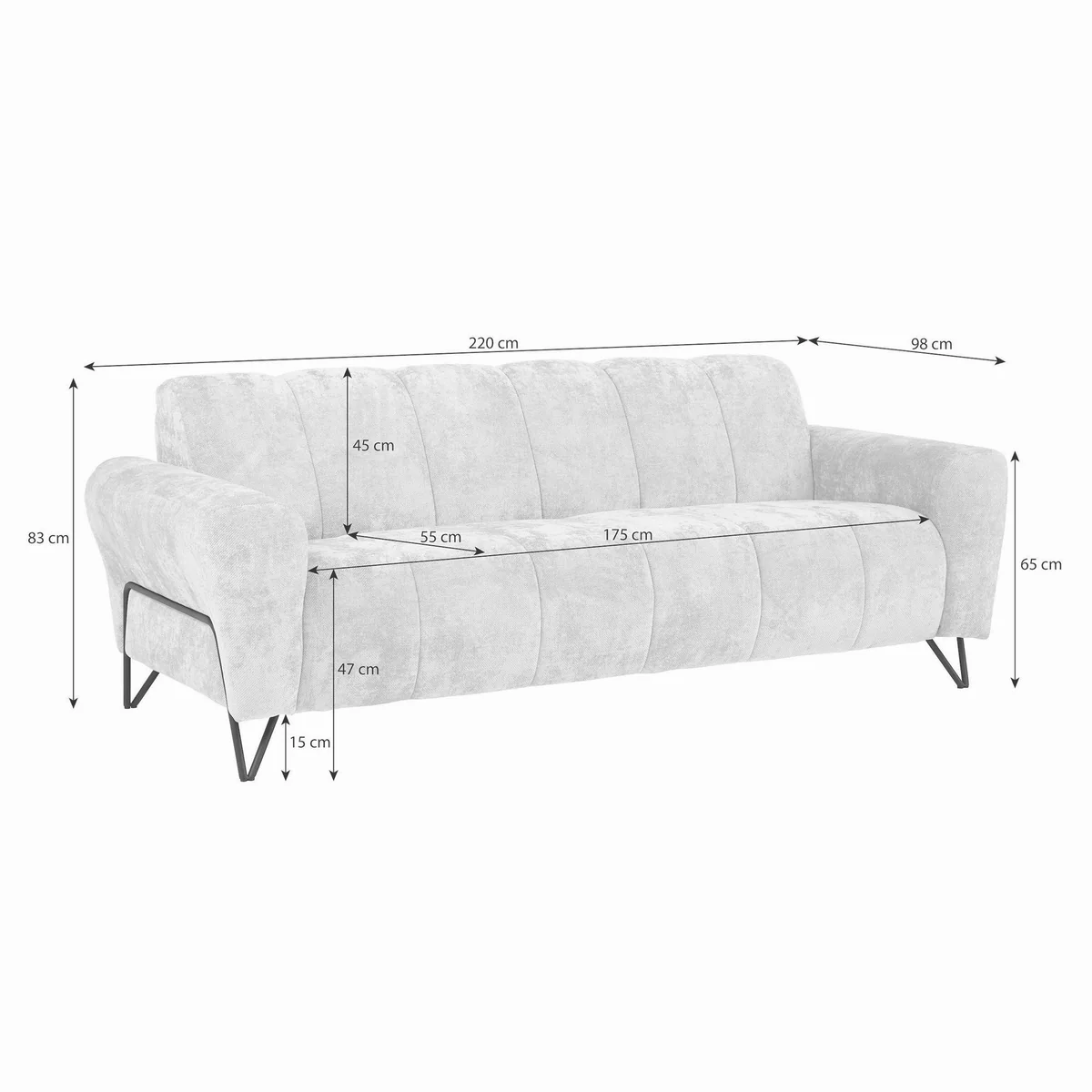 Beautysofa VOLARE Polstergarnitur, modernes Design, hohe Funktionalität, komfortable Polsterung 4