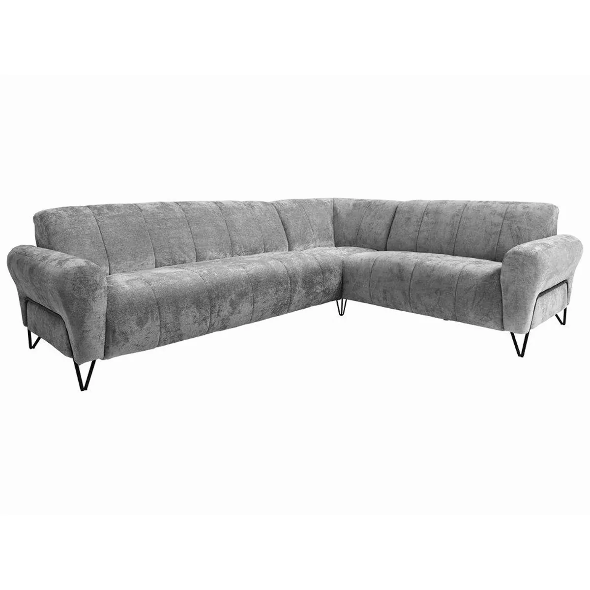 Beautysofa VOLARE Ecksofa & Sessel Set, modernes Design, hohe Metallbeine, vielseitige Farben 5
