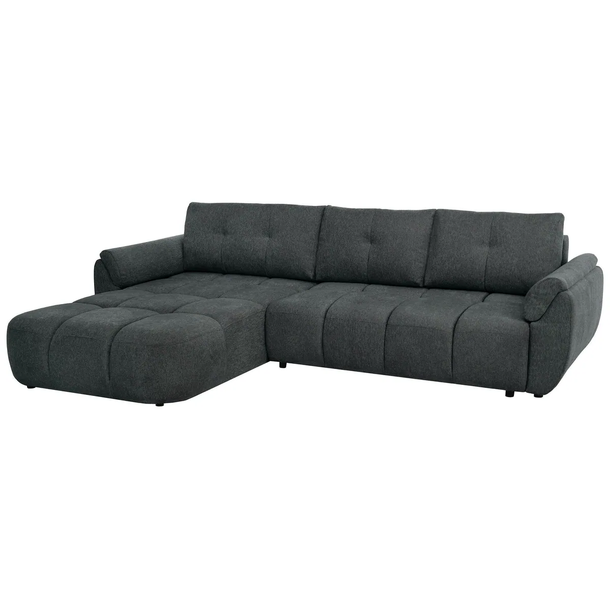 Beautysofa MASSIMO Ecksofa, L-Form mit Ottomane, Schlaffunktion & Bettkasten 2