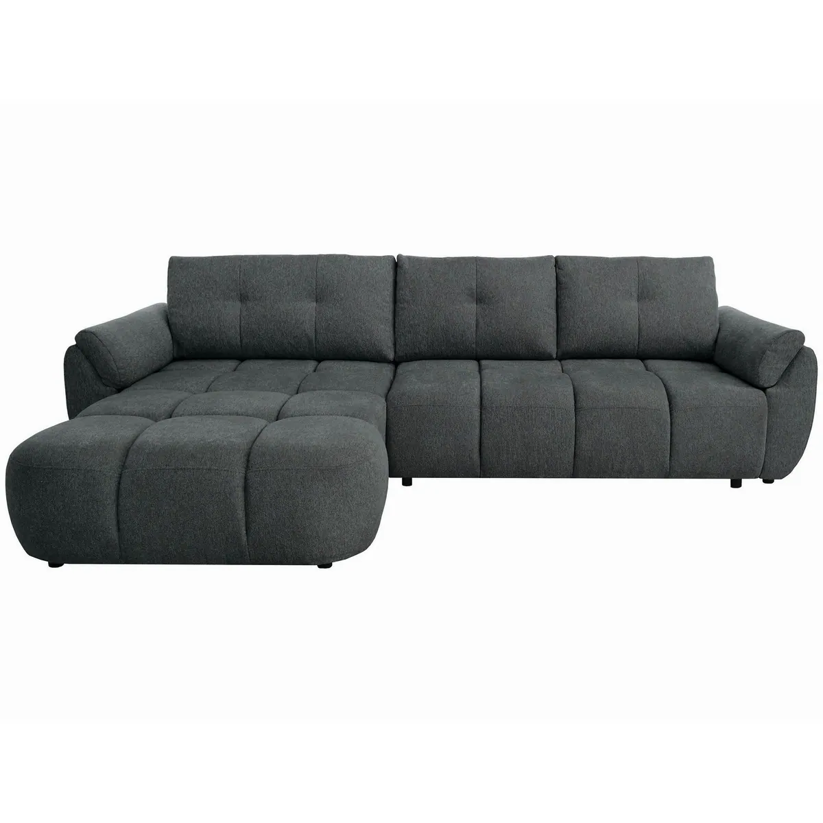 Beautysofa MASSIMO Ecksofa, L-Form mit Ottomane, Schlaffunktion & Bettkasten 4