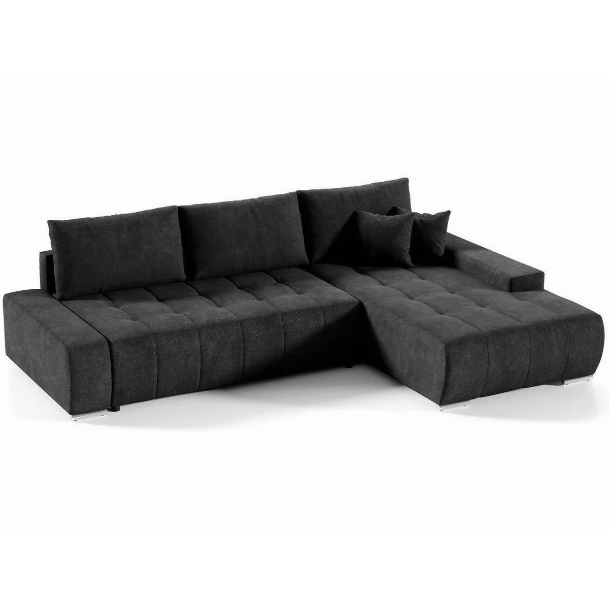 Beautysofa Draco L Ecksofa mit Schlaffunktion, pflegeleichte Stoffe, integrierter Bettkasten 2