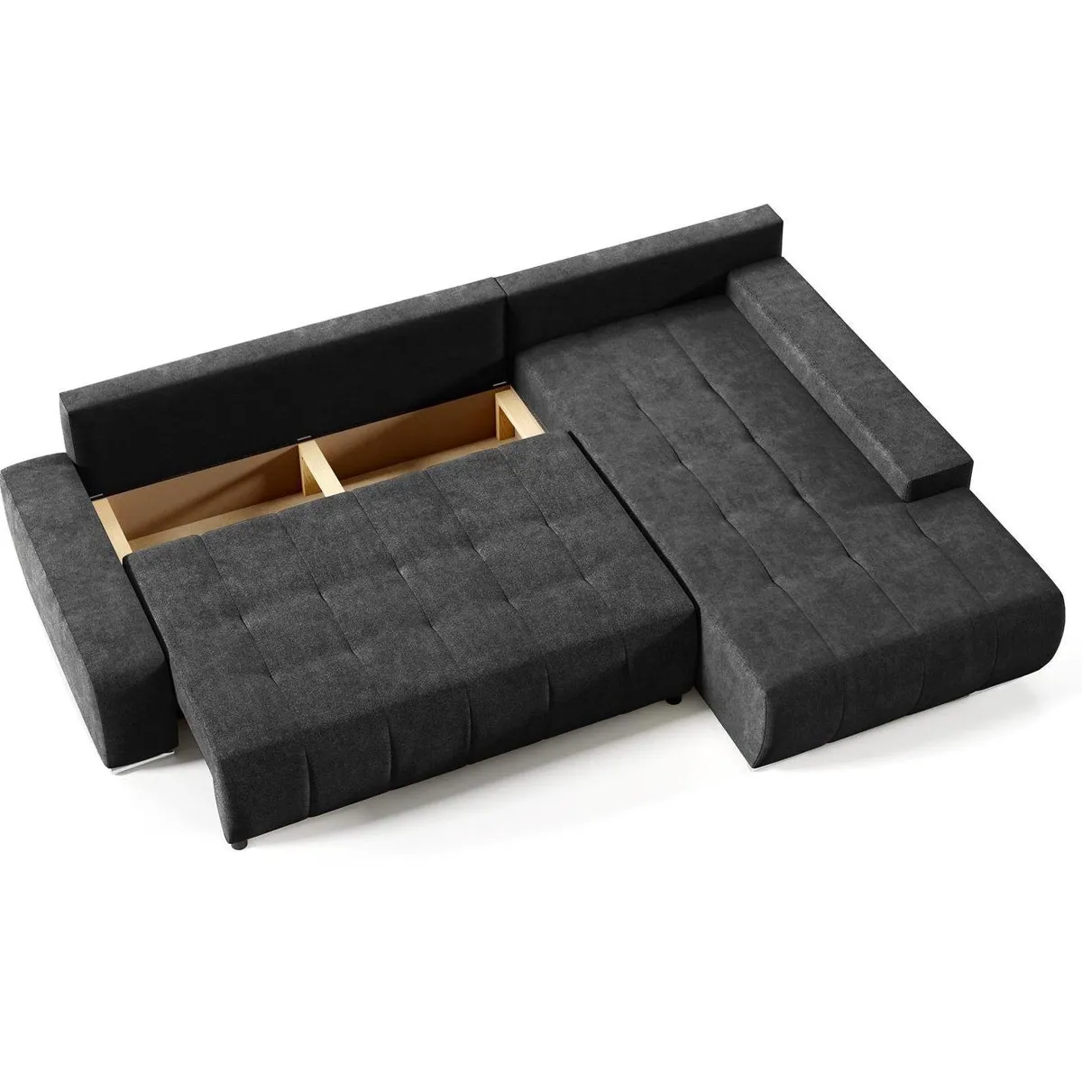 Beautysofa Draco L Ecksofa mit Schlaffunktion, pflegeleichte Stoffe, integrierter Bettkasten 4