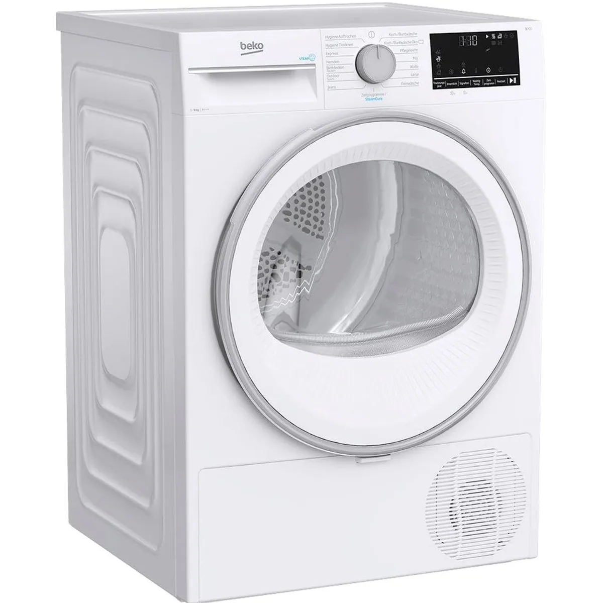 BEKO B3T32491 Wärmepumpentrockner, 9 kg Kapazität, Hygienic Refresh, Dampffunktion
