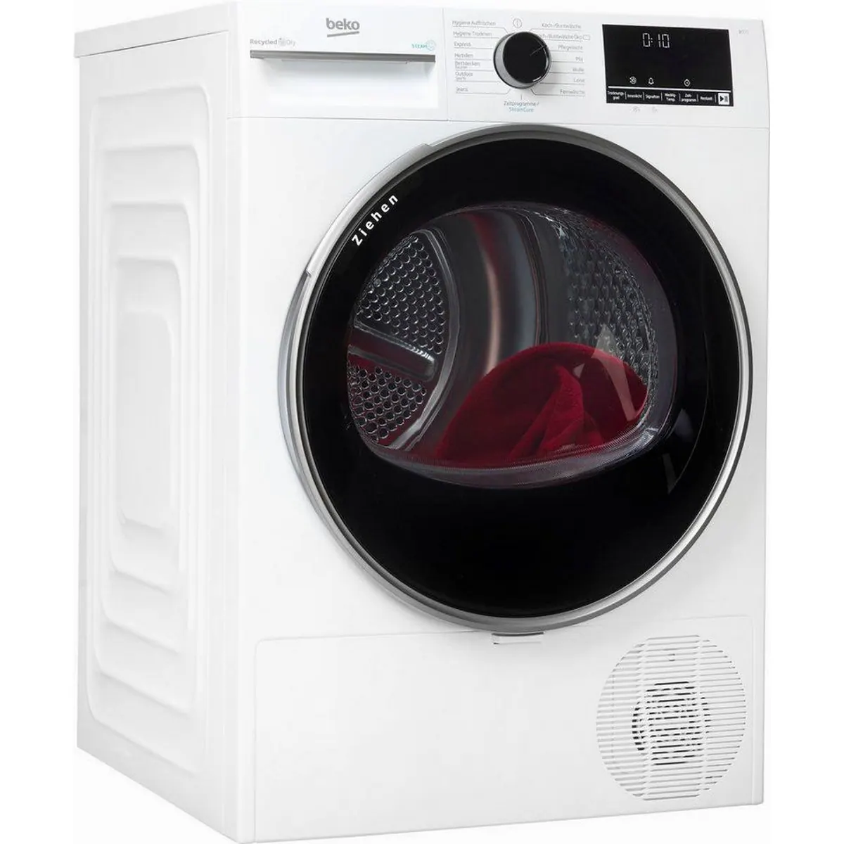BEKO Wärmepumpentrockner B3T42249S, wechselbarer Türanschlag, bürstenloser Motor, Dampffunktion