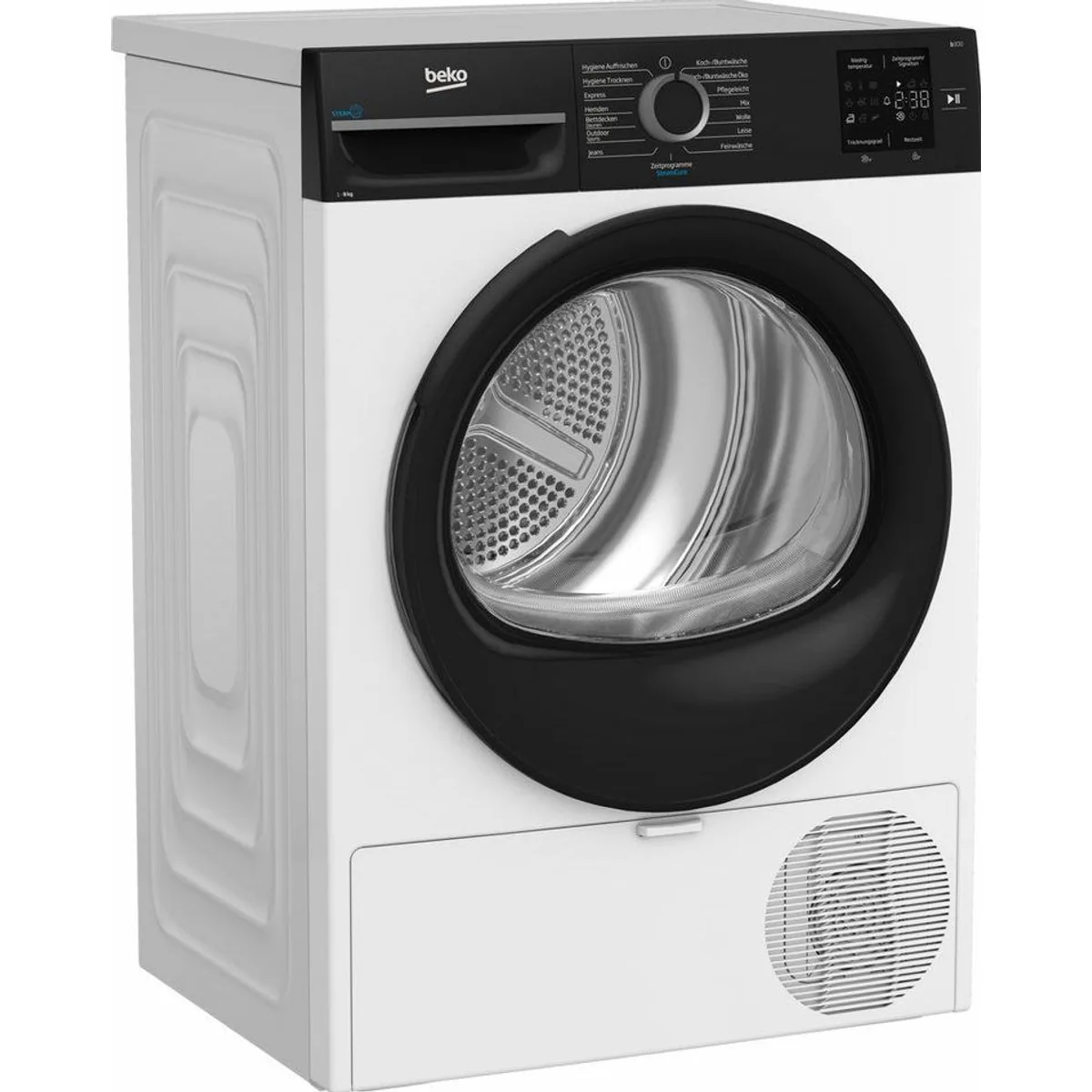 BEKO BM3T38240W Wärmepumpentrockner, energieeffizient, schonende Trocknung, multifunktional