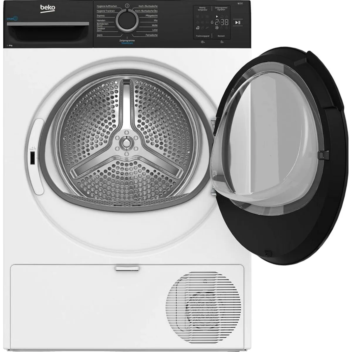 BEKO BM3T38240W Wärmepumpentrockner, energieeffizient, schonende Trocknung, multifunktional 2