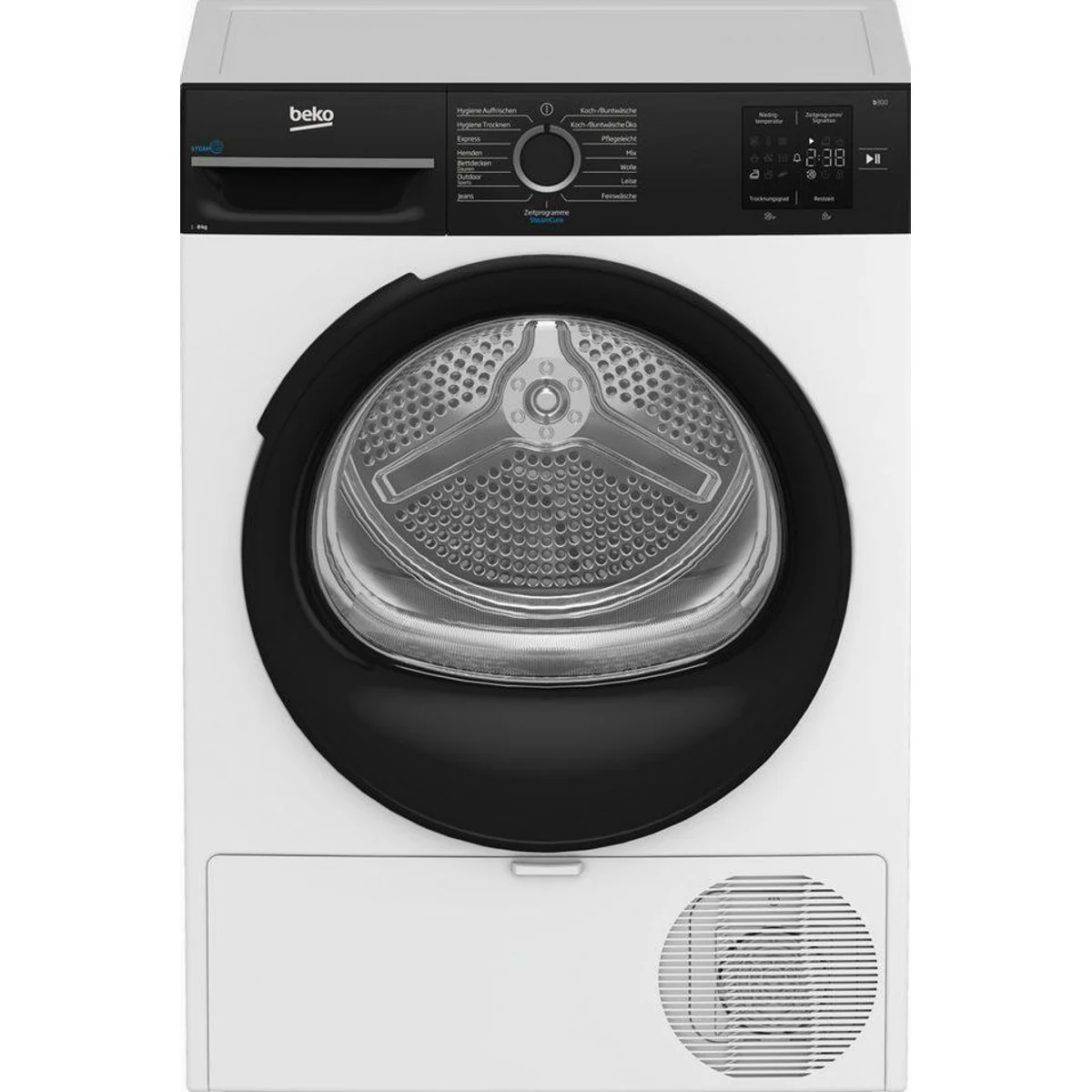BEKO BM3T38240W Wärmepumpentrockner, energieeffizient, schonende Trocknung, multifunktional 3