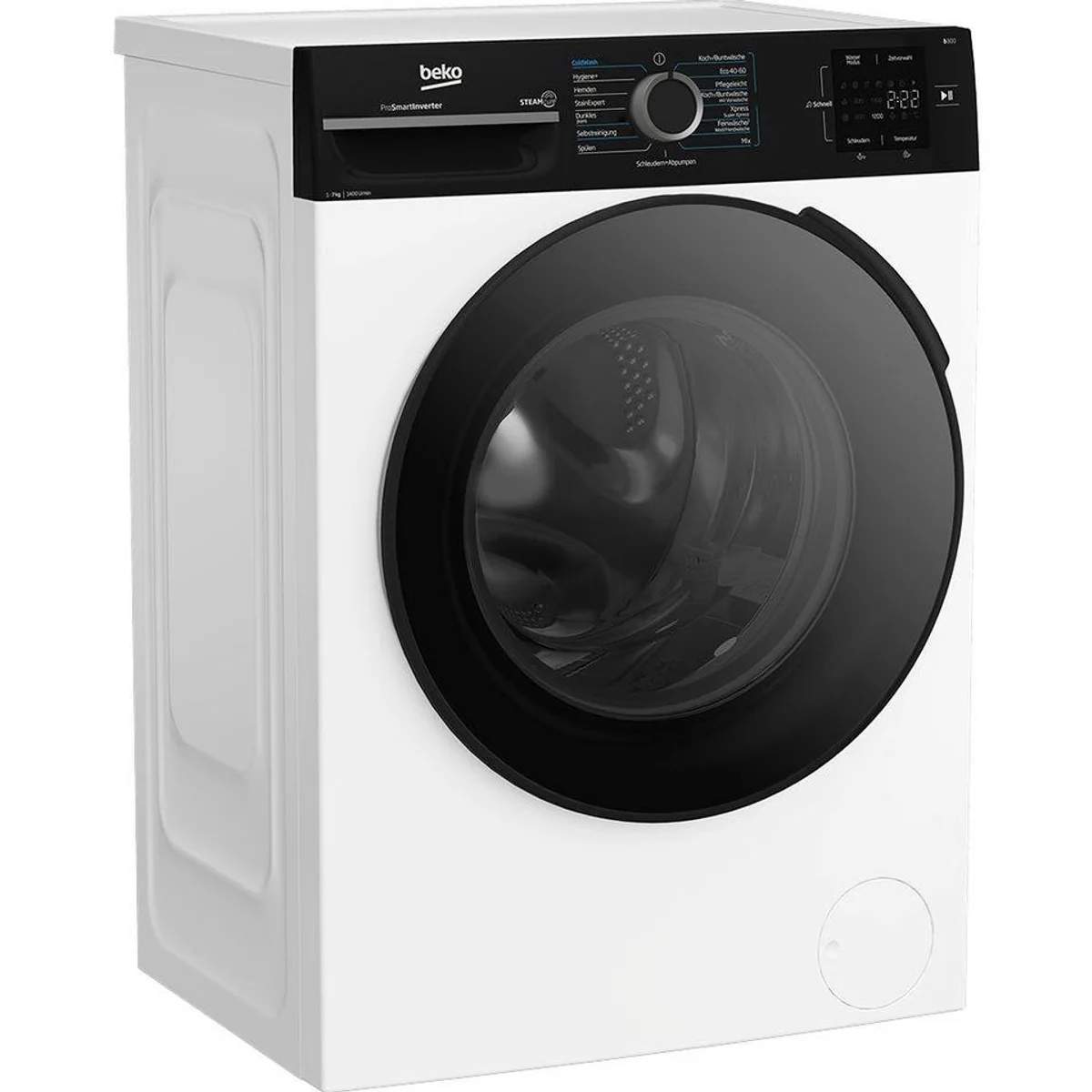 BEKO BM3WFU3741R Waschmaschine, 7 kg, 1400 U/min, Hygienefunktion, AddXtra Nachlegefunktion