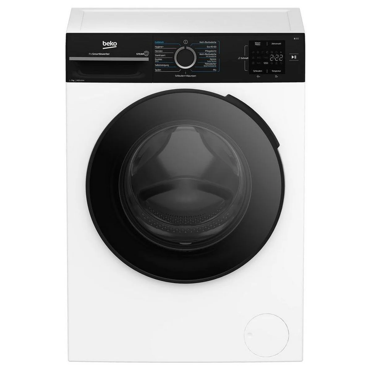 BEKO BM3WFU3741R Waschmaschine, 7 kg, 1400 U/min, Hygienefunktion, AddXtra Nachlegefunktion 2