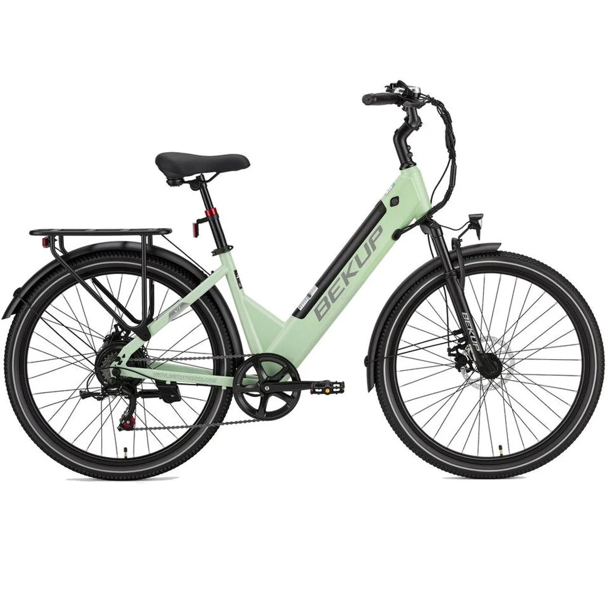 BEKUP E-Bike Cityrad, 250 W Motor, 522 Wh Akku, 7-Gang Shimano 2