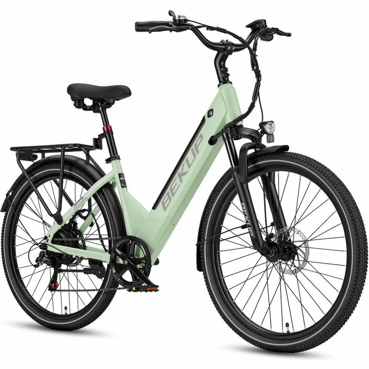 BEKUP V1 E-Bike Cityrad, 522 Wh Akku, 45 Nm, 7-Gang Shimano — komfortabel und vielseitig