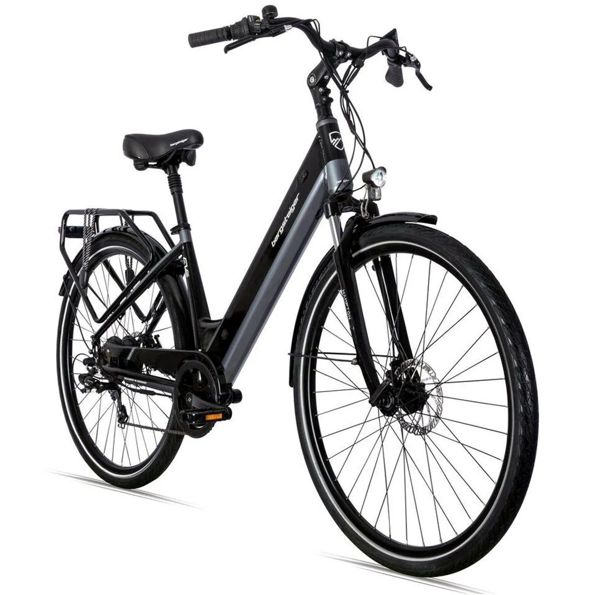 bergsteiger Hampton E-Bike Cityrad, 250 Watt Motor, 28 Zoll, 120 km Reichweite
