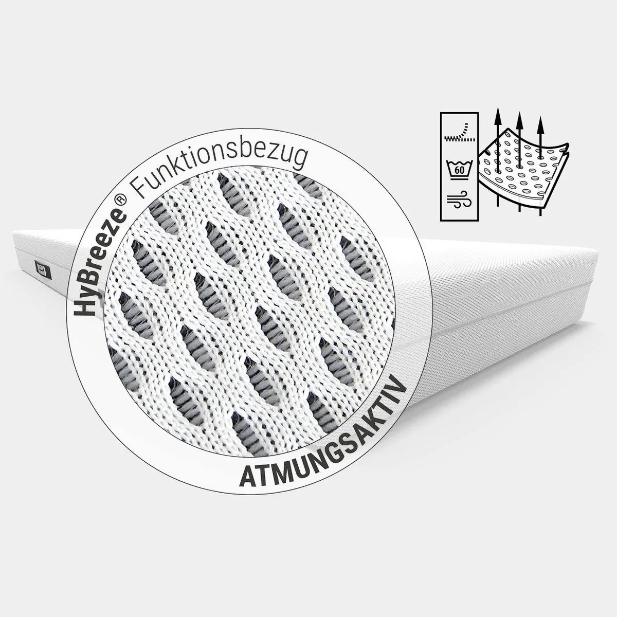 BODYGUARD Anti-Kartell-Matratze, 18,5 cm hoch, atmungsaktiver HyBreeze Bezug 4